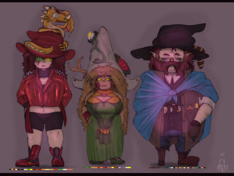 Fenna, Tess and Frederick Eyeswitcher