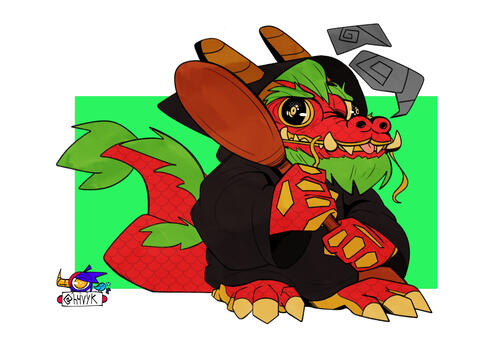 Caramel Eating Dragon